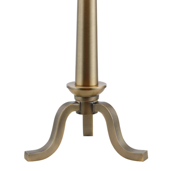 Bronze-colored pedestal stand on a white background
