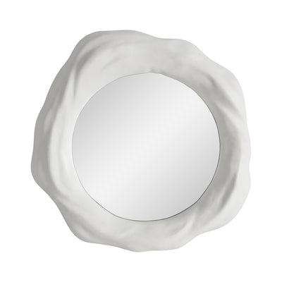 A large Organic form mirror with a white background