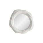 A middle Organic form mirror with a white background