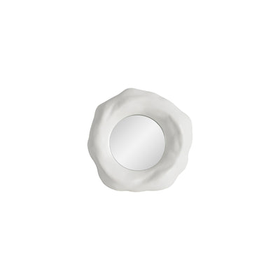 A small Organic form mirror with a white background