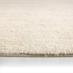 Close-up of a beige carpet on a light gray background