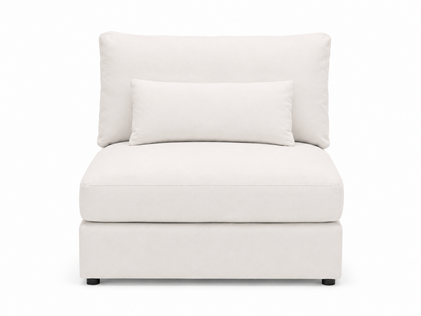 White armchair on a white background