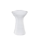 White vase on a white background