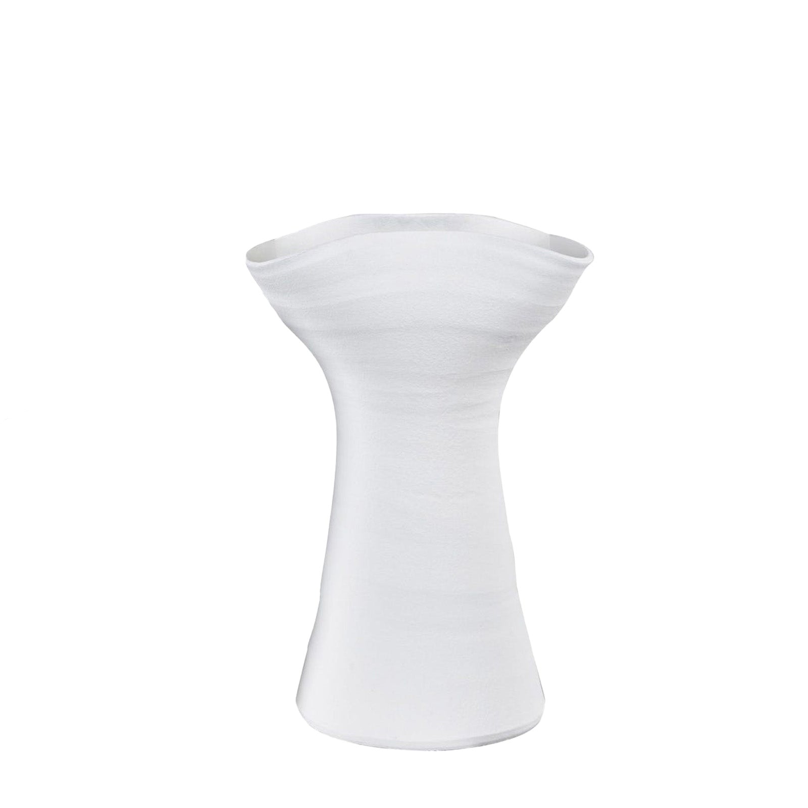 White vase on a white background