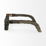 wooden glasses decoration on a white background