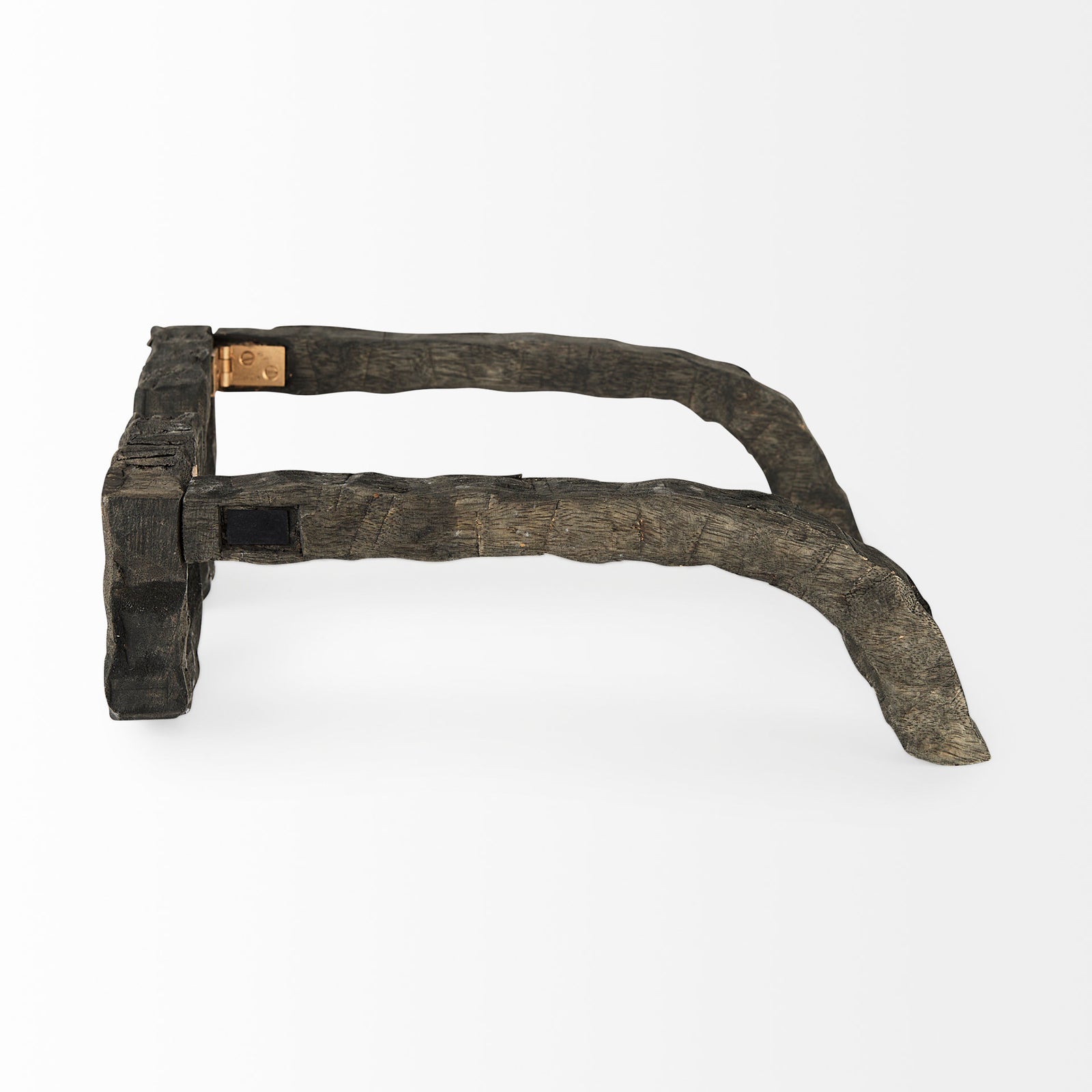 wooden glasses decoration on a white background