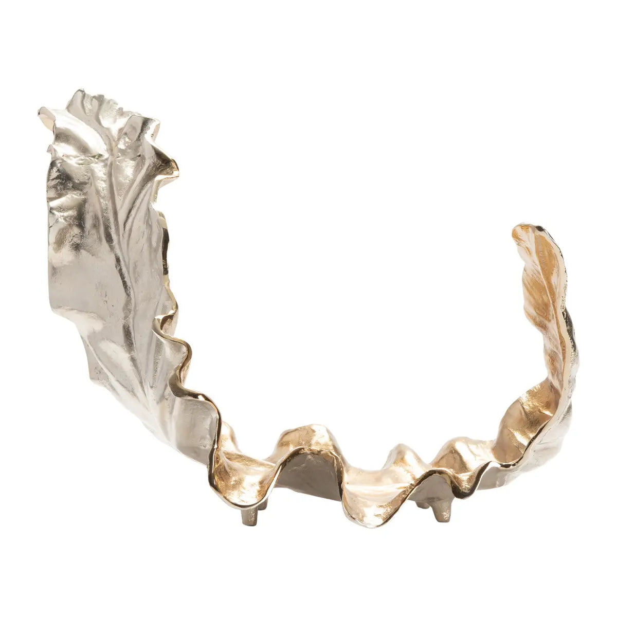 Gold Leaf Deocr Object (L) 20" w