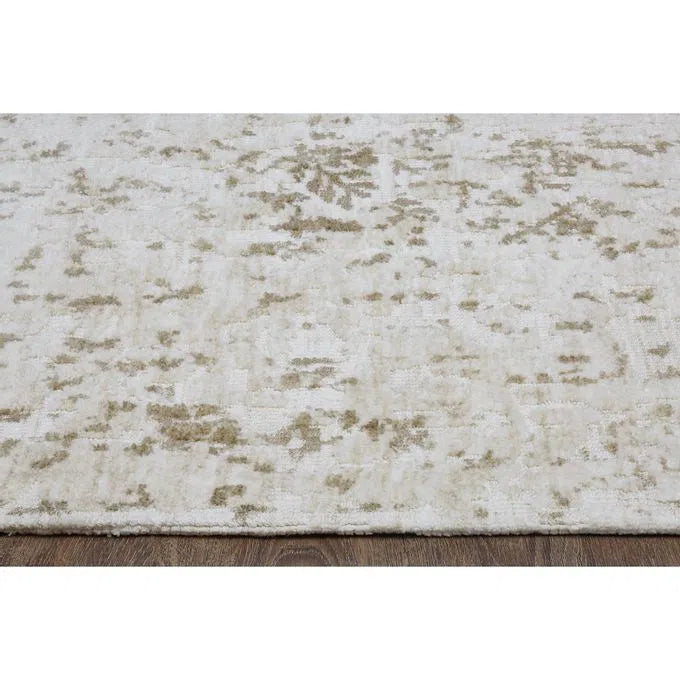 Herman Area Rug - White/Taupe