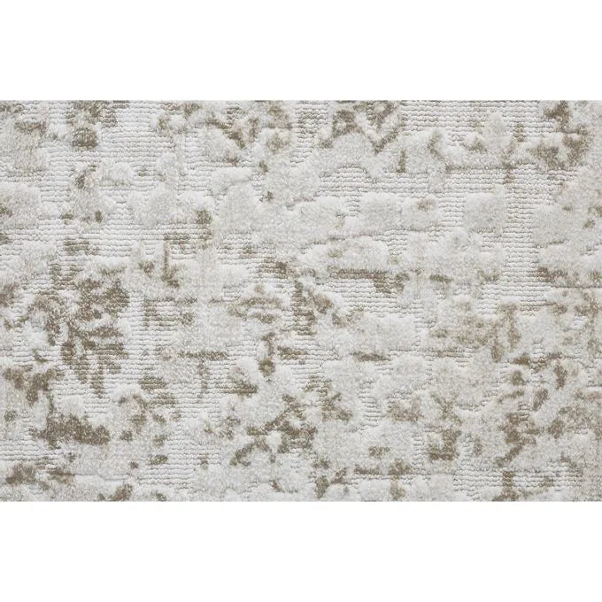 Herman Area Rug - White/Taupe