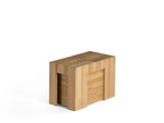 Wooden box on a white background