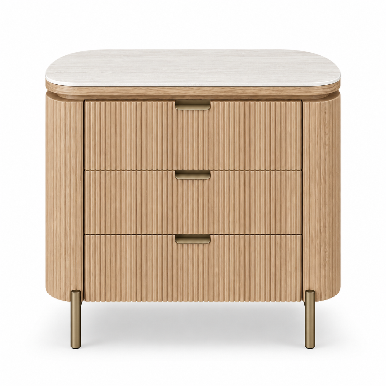 Auden Three Drawers Nightstand