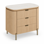 Auden Three Drawers Nightstand