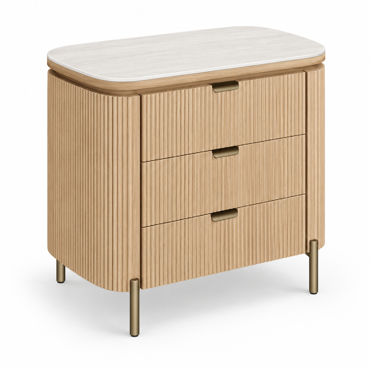 Auden Three Drawers Nightstand