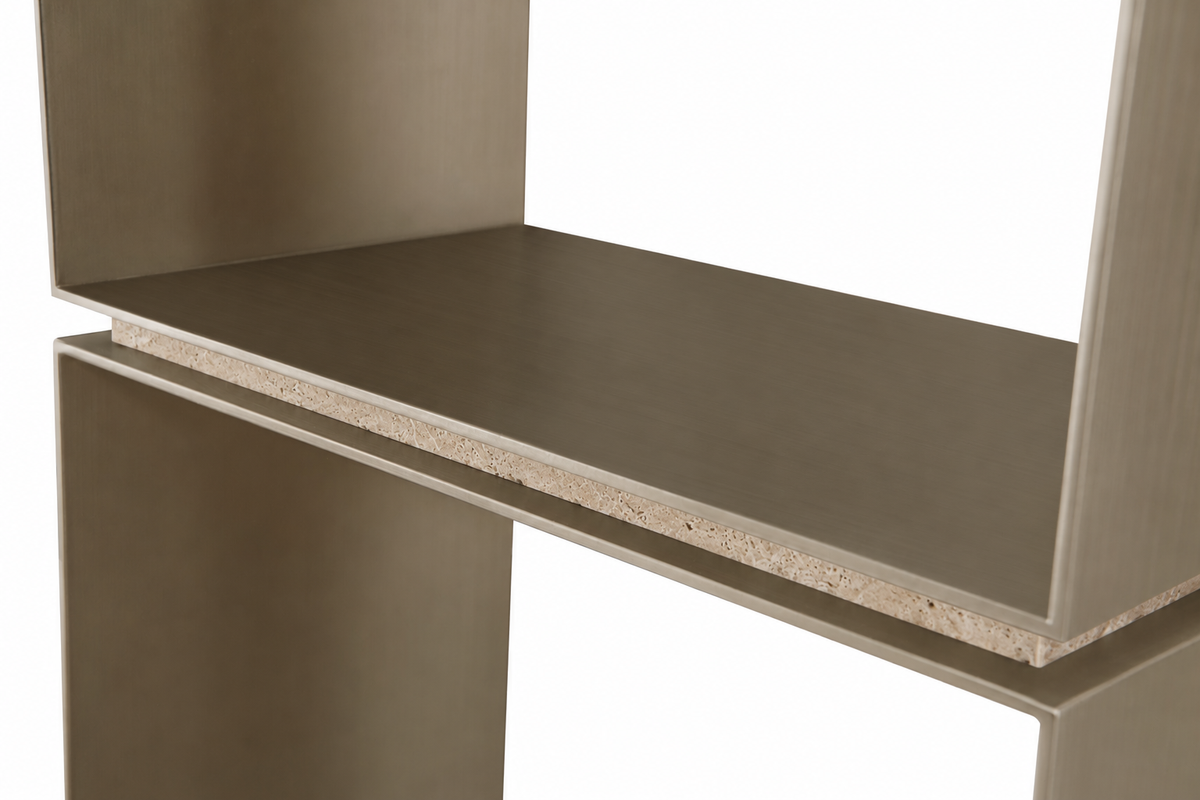 Laurent Rotating Arched Oval-Shaped Shelf