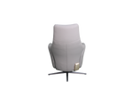 Gray recliner chair on a white background