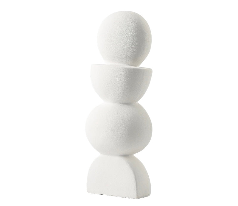 Off-white porcelain decor object - A