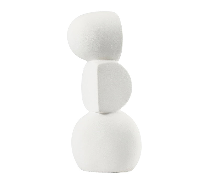 Off-white porcelain decor object - B