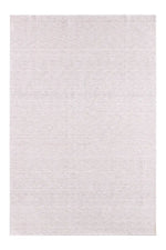 Light gray textured rug on a white background