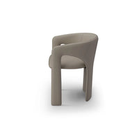 Modern chair in beige on a white background