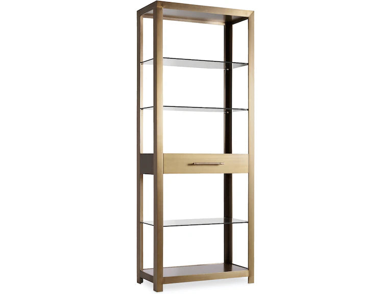 Jessy Brass Bookcase
