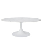 Joyce oval marble coffee table