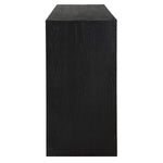 Black wooden cube on a white background