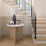 White marble knot sculpture 