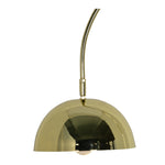 Gold pendant lamp on a white background