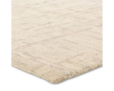 Leona Wool Area Rug - Light Beige