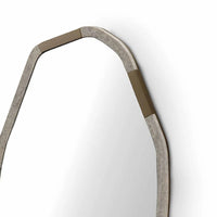 Decorative mirror with a unique design on a white background