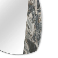 Marble-patterned object on a white background