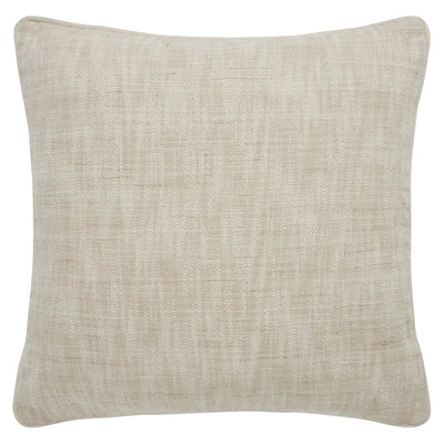 Beige textured pillow on a white background