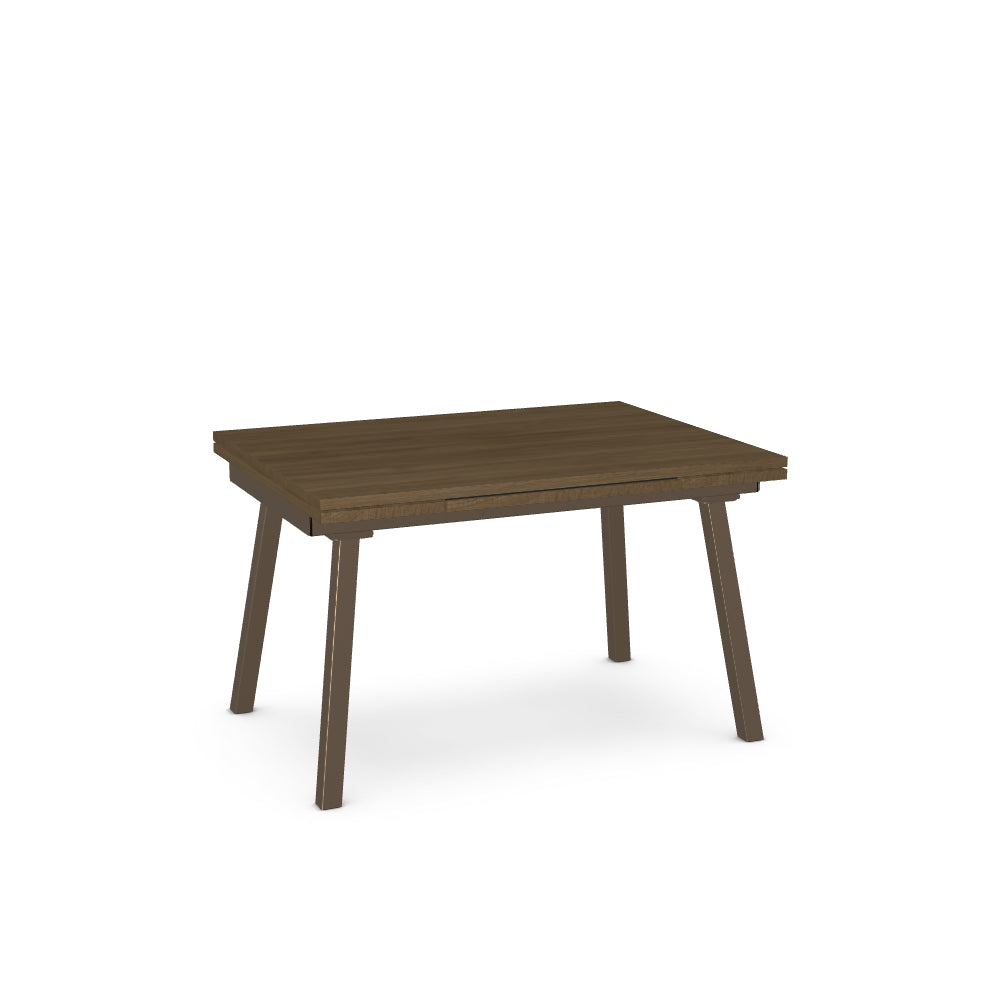 Wooden table on a white background