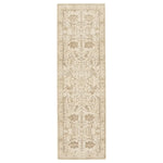 Beige patterned rug on a white background