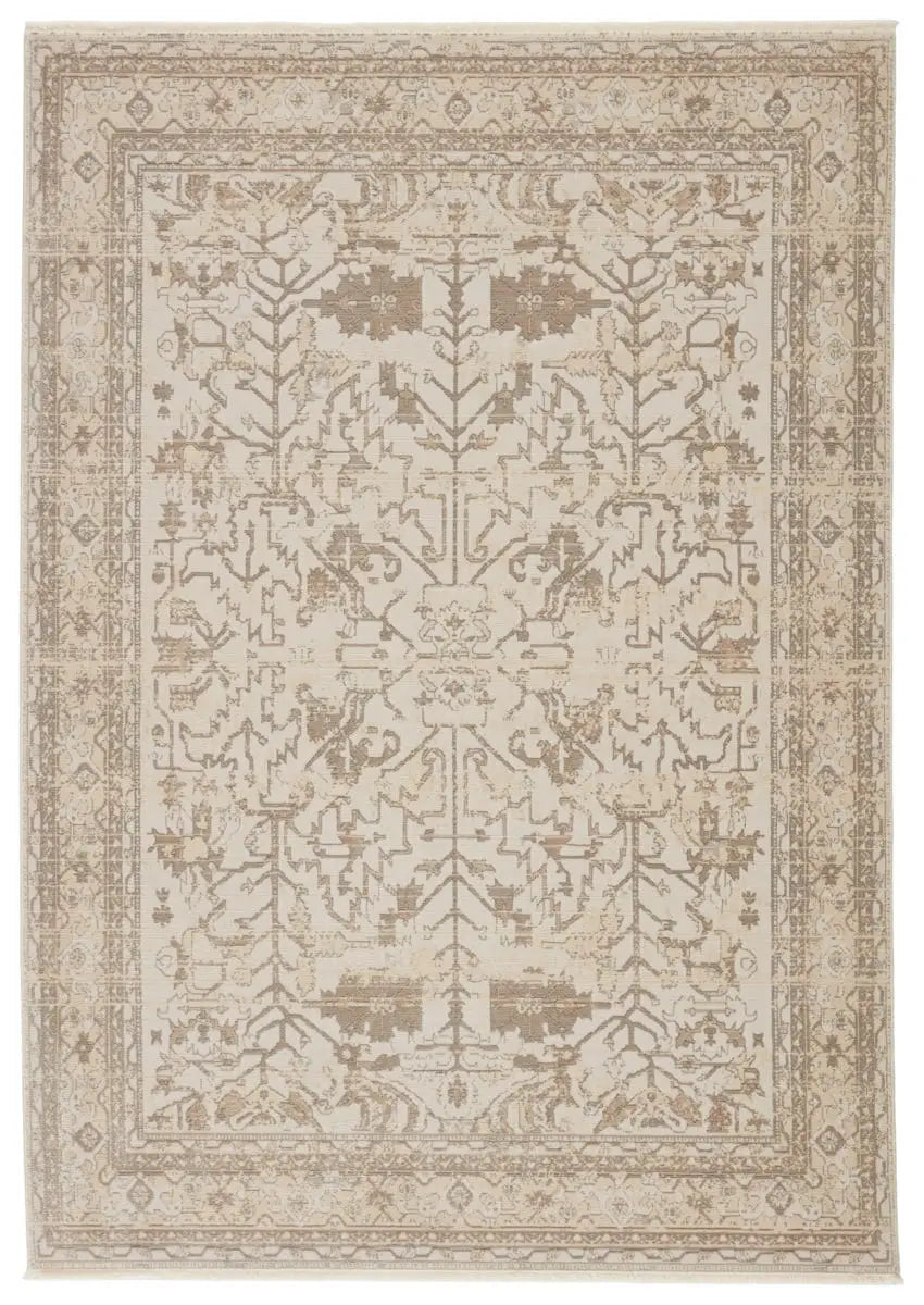 Decorative rug with intricate patterns on a plain background