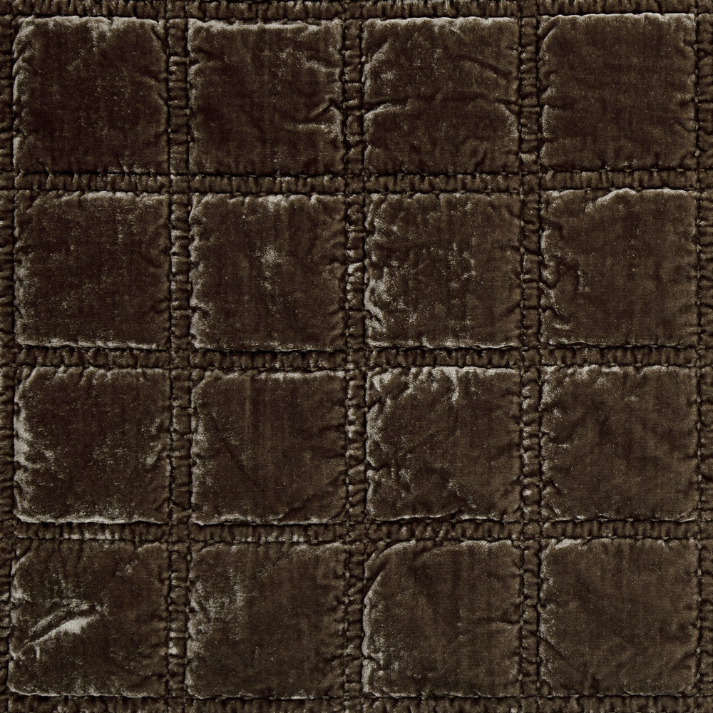 Emily Faux Silk Velvet Box Stitch Throw