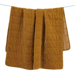 Emily Faux Silk Velvet Box Stitch Throw
