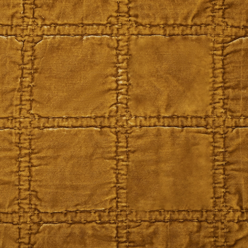 Emily Faux Silk Velvet Box Stitch Throw