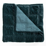 Emily Faux Silk Velvet Box Stitch Throw