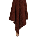 Emily Faux Silk Velvet Box Stitch Throw