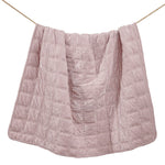 Emily Faux Silk Velvet Box Stitch Throw