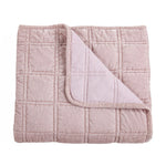 Emily Faux Silk Velvet Box Stitch Throw