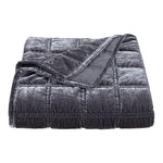 Emily Faux Silk Velvet Box Stitch Throw