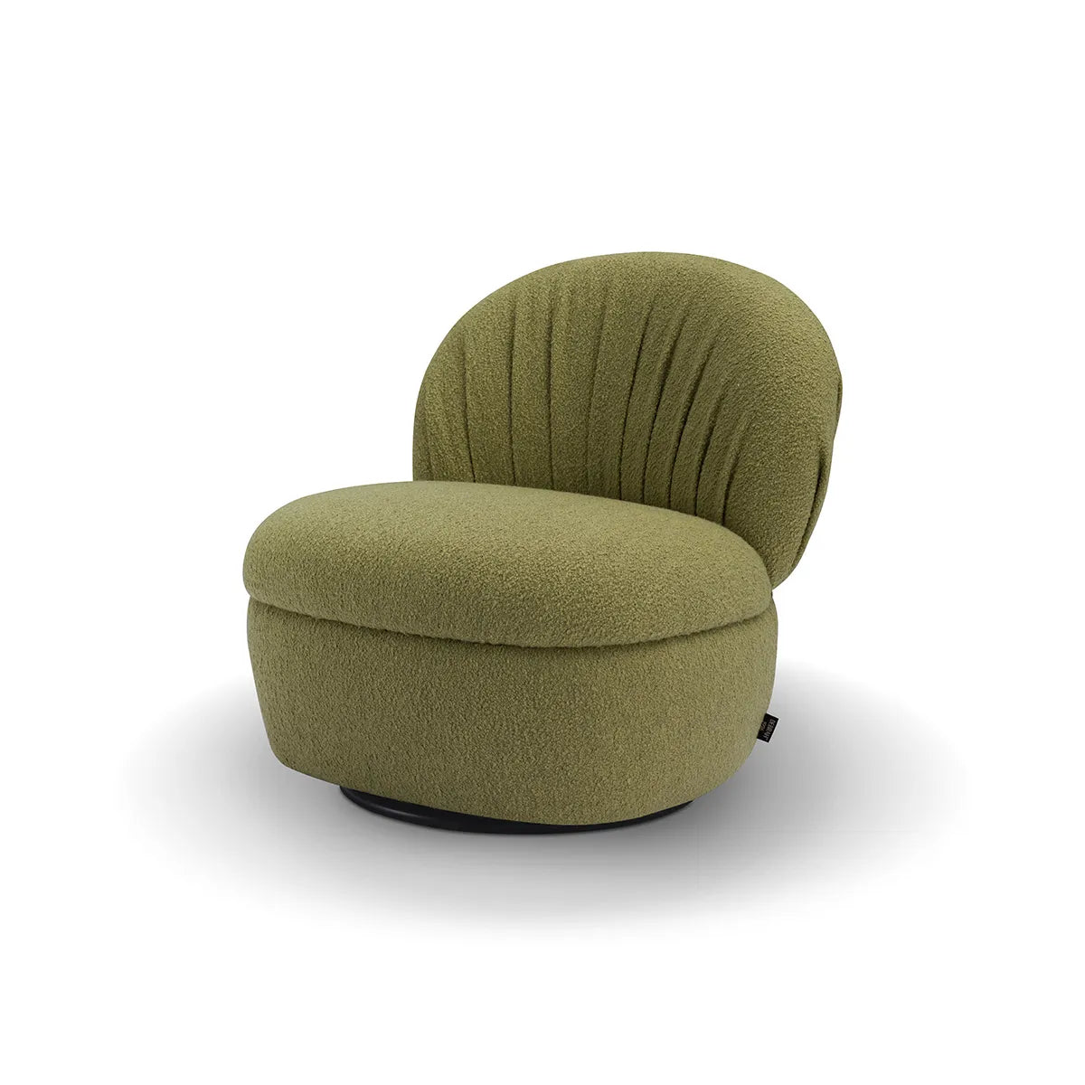 Green chair on a white background