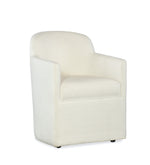 White armchair on a white background