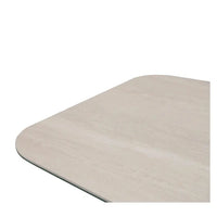 Beige office chair cushion on a white background