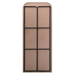 Brown garment cover with black straps on a white background