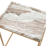 Marble & Brass Raised-Edge Nesting Tables