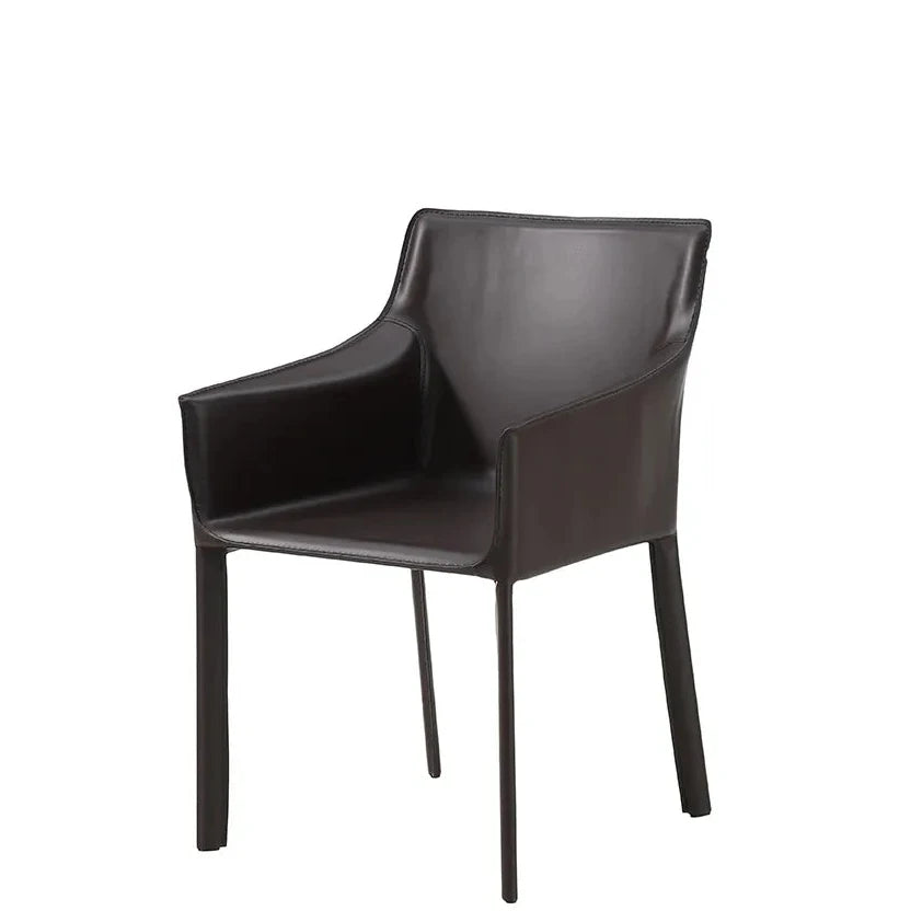 Black chair on a white background