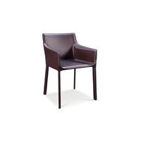 Brown chair on a white background